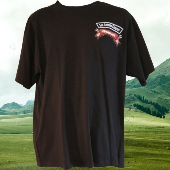 Gildan Shirt Mens XL Snap On Tools Logo Black 100% Cotton T Shirt Canada Made - Picture 4 of 10